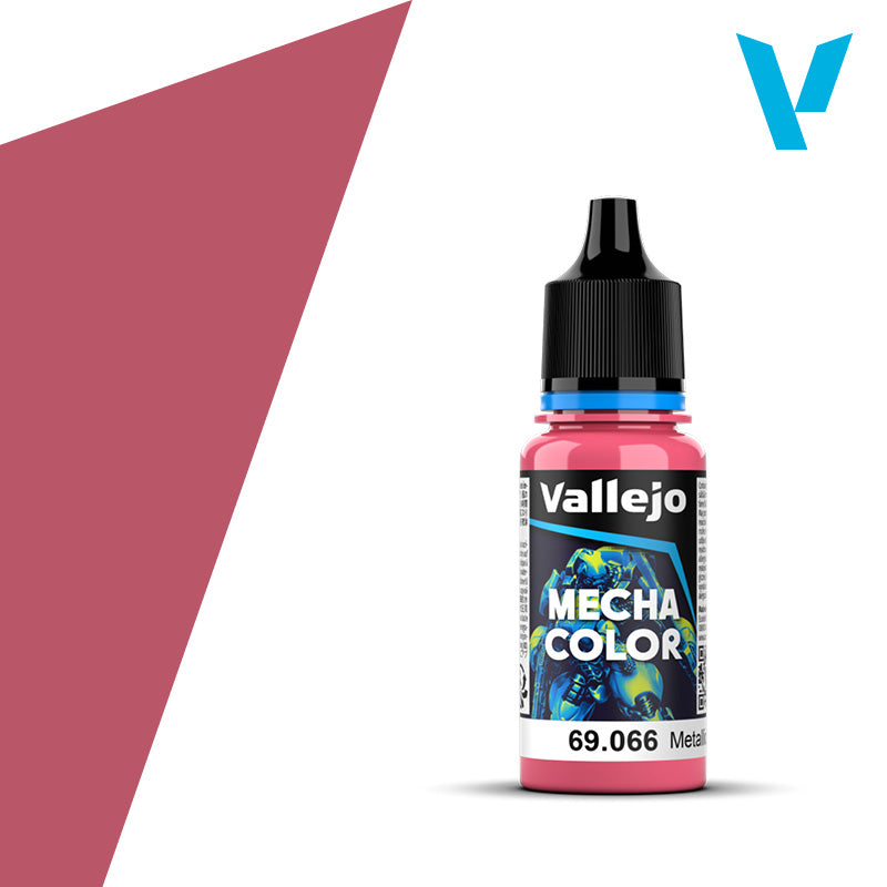 Peinture Acrylique Métallisée Vallejo Mecha Color Rouge - 17 Ml - Pour Modélisme Et Figurines
