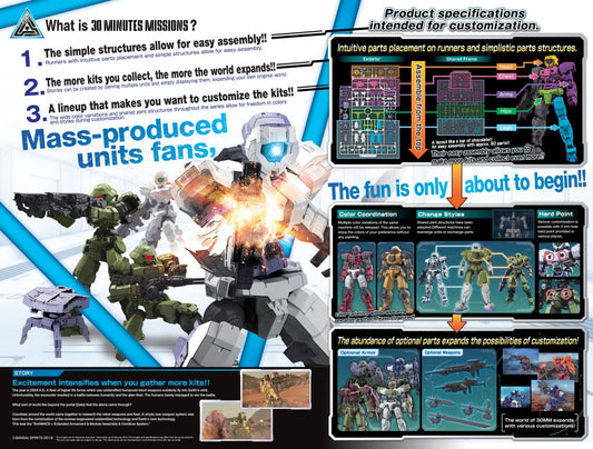 BANDAI Hobby New Series - 30 Minutes Missions
