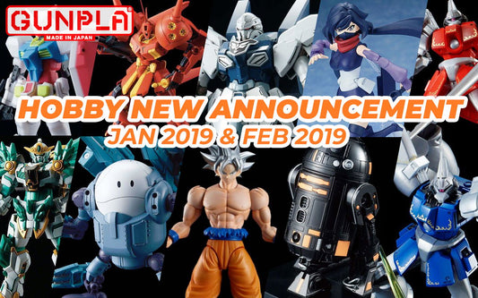 Hobby Items January, February 2019 New Announcement