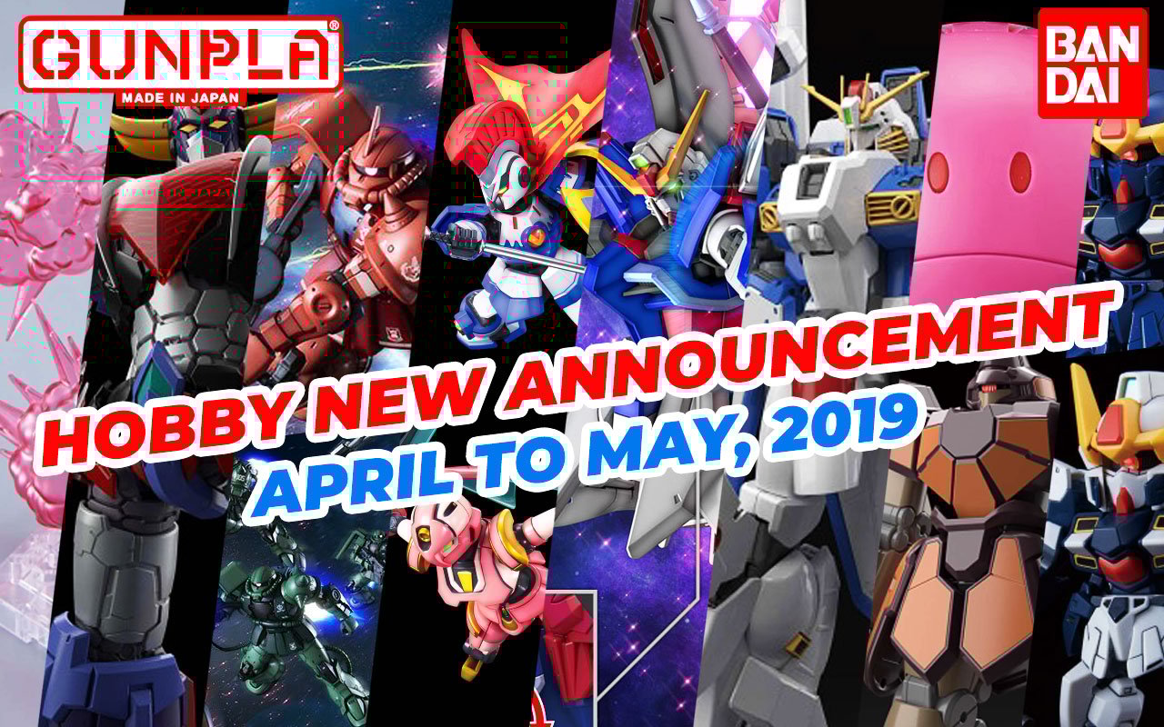 BANDAI Hobby Jan 2019 Announcement: April ~ May 2019