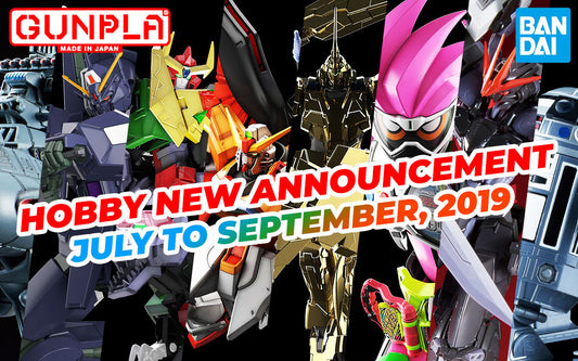 BANDAI Hobby Mar 2019 Announcement: July ~ September 2019