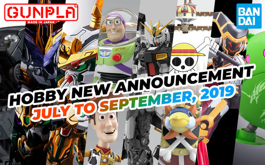 BANDAI Hobby April 2019 Announcement: July ~ September 2019