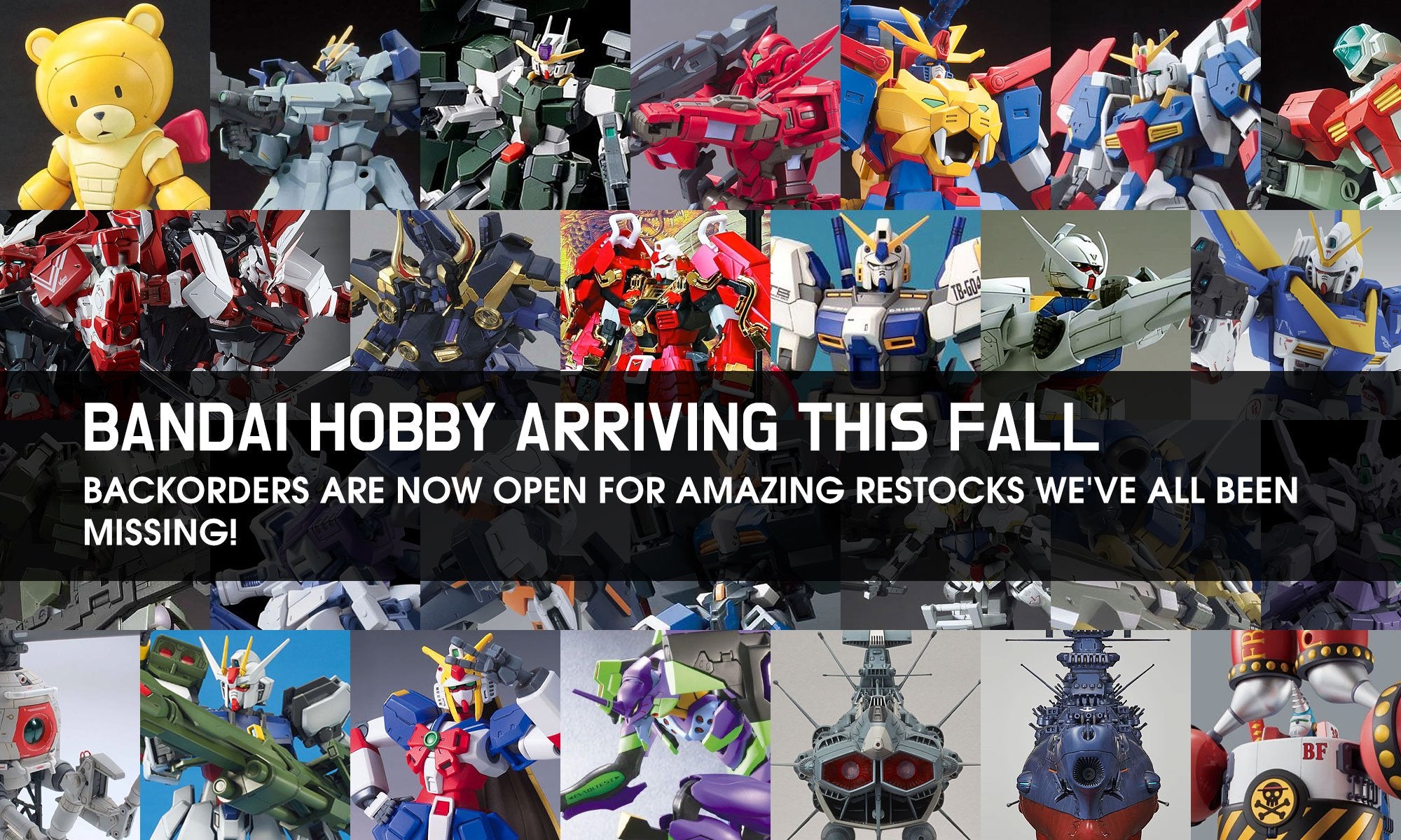 Bandai Hobby Q3 (Aug / Sep / Oct) Reproduction Items: Backorders now open!