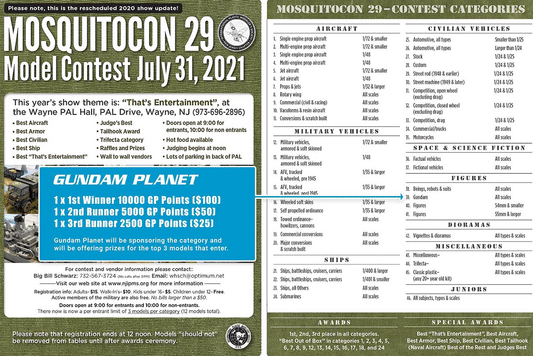 Mosquitocon is back, and we're sponsoring the Gundam category!