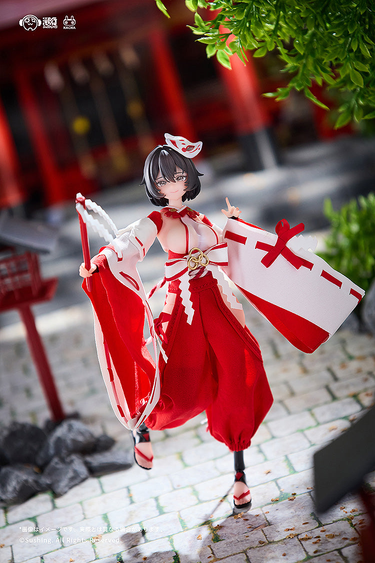 1/12 Kikyou Uefuji Articulated Figure (Combat Shrine Maiden)