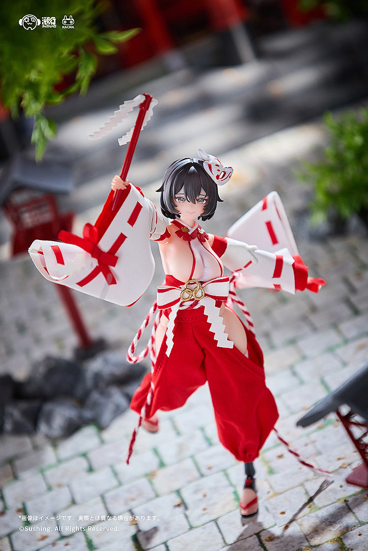 1/12 Kikyou Uefuji Articulated Figure (Combat Shrine Maiden)