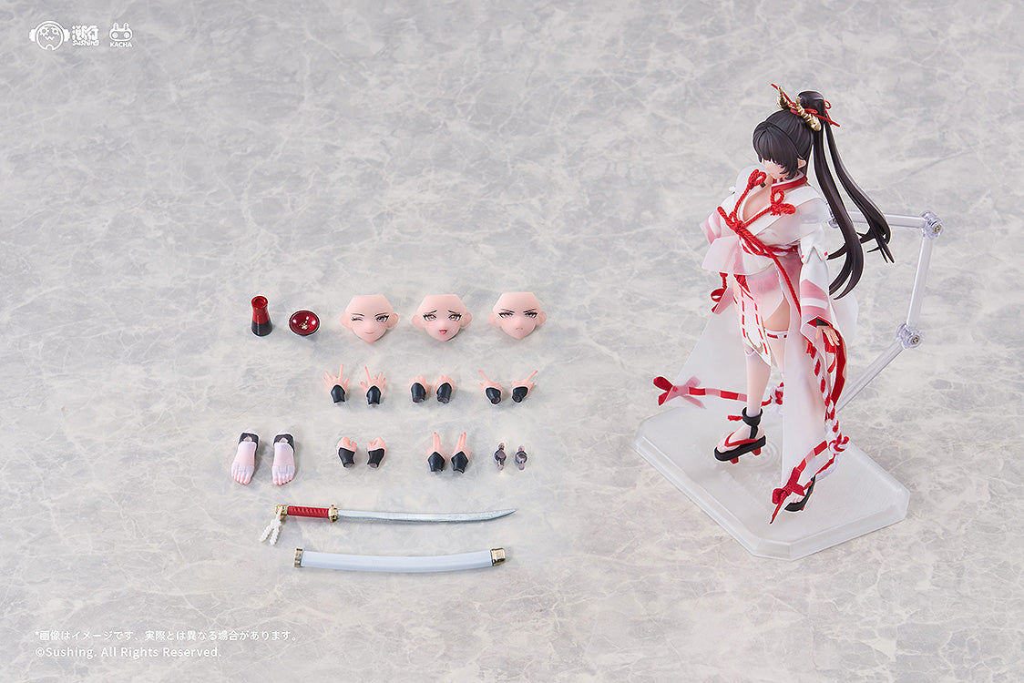 1/12 Sakura Uefuji Articulated Figure (Combat Shrine Maiden)