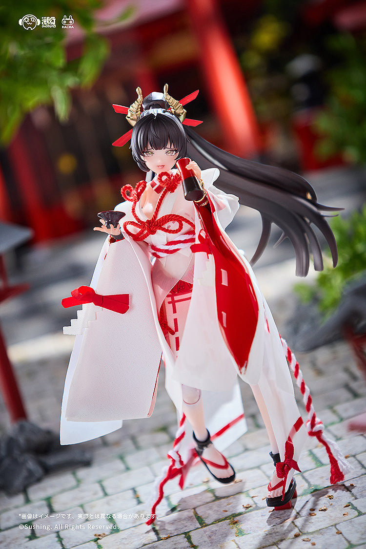 1/12 Sakura Uefuji Articulated Figure (Combat Shrine Maiden)