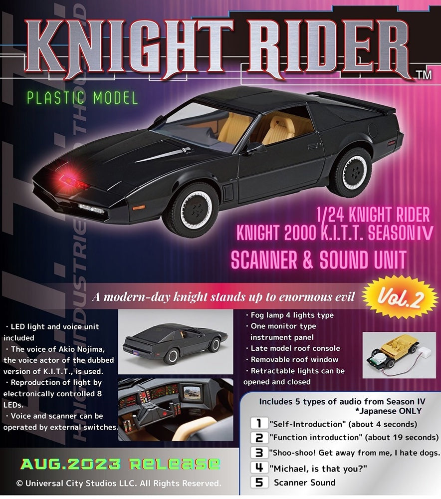 1/24 Knight Rider Knight 2000 K.I.T.T. Season IV Scanner & Sound Unit ...