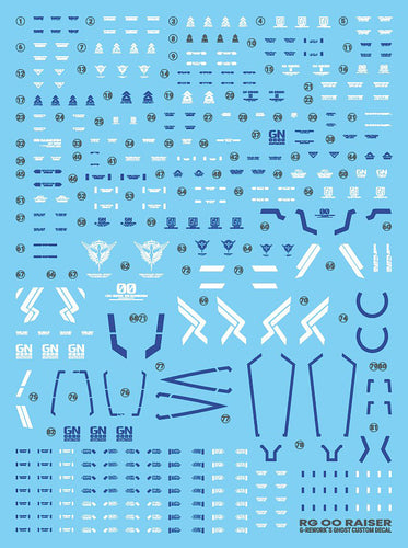 G-REWORK Decal RG18 RG 00 Raiser - Box image