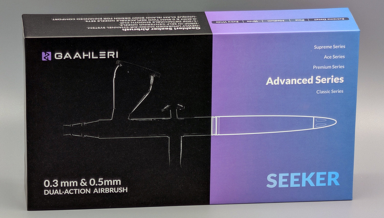 Advanced Series Seeker 0.3 & 0.5mm Airbrush