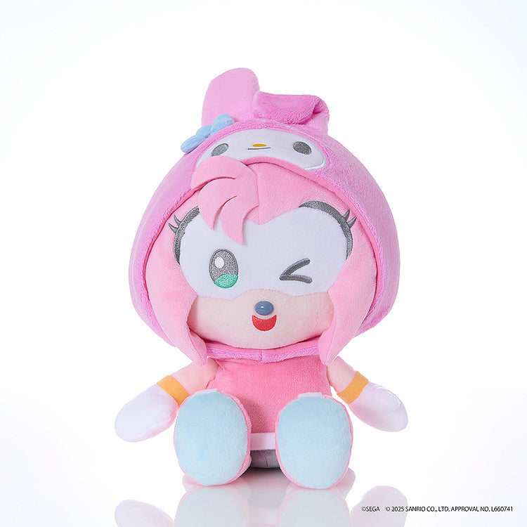 Amy x My Melody M Plush (Sonic & Friends)