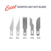 Assorted Light Duty Hobby Knife Blade Set of 5 Assorted Light Duty Hobby Knife Blade Set of 5