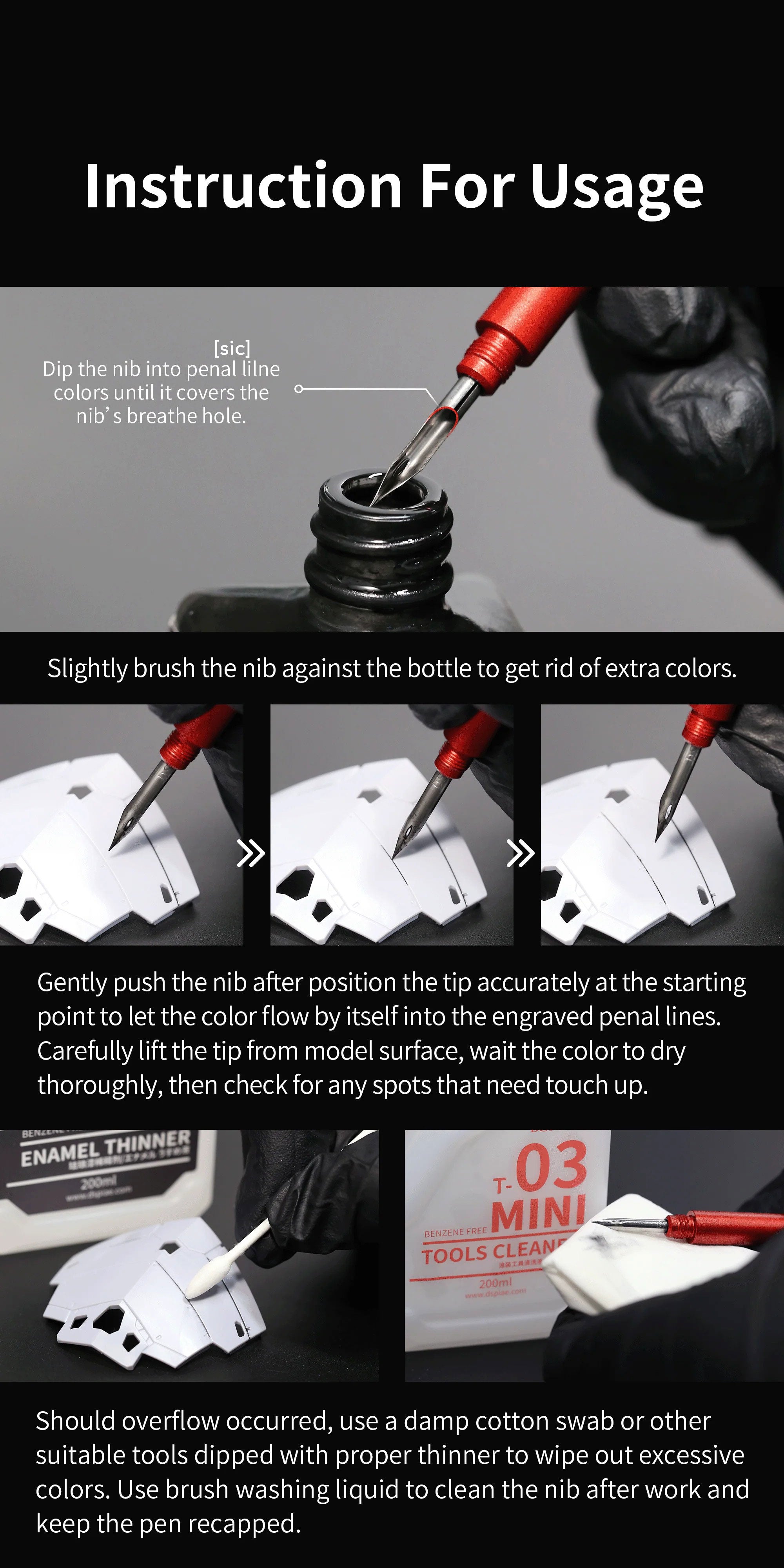 AT-PL Aluminum Alloy Panel Line Pen – Gundam Planet