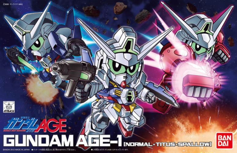 BB Senshi BB369 Gundam AGE-1 (Normal, Titus, Spallow) - Box image