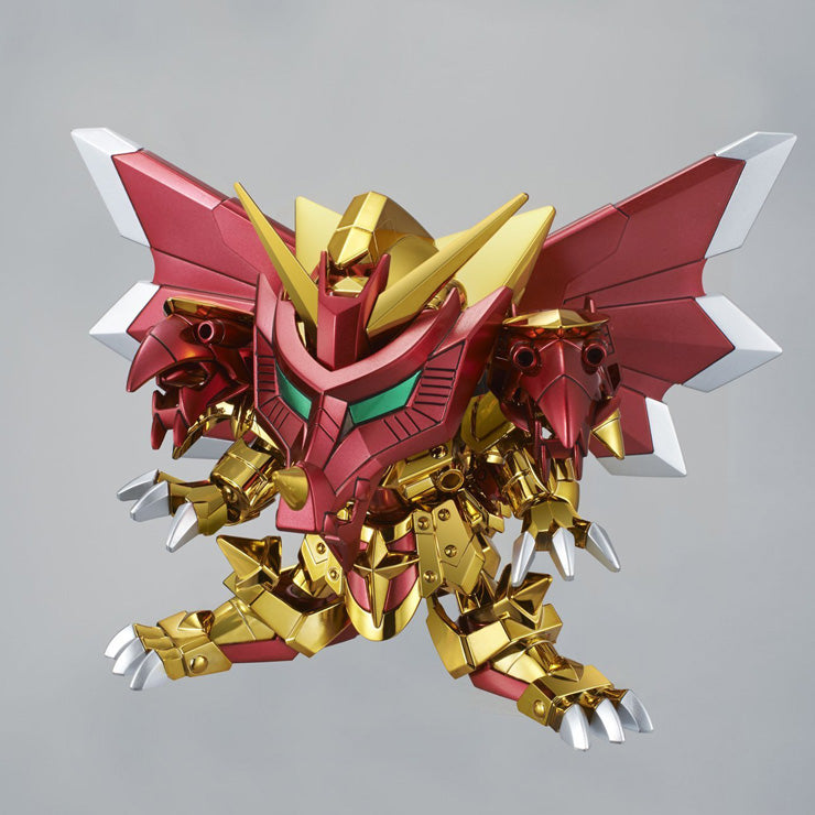 Kit Modèle Gundam SD Knight Superior Dragon - BB400, Plastique Doré, 20.3 Cm, Transformable Chevalier/dragon