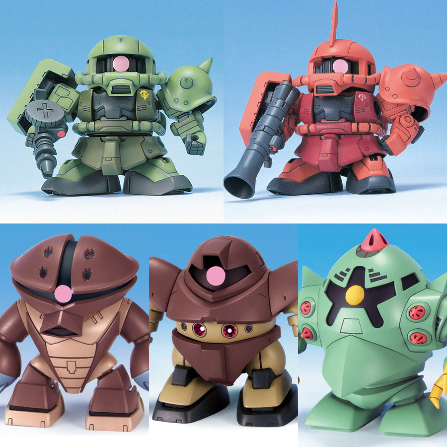 Zeon Dopp BB Senshi Mobile Suit Gundam Principality of Zeon Mobile Suit Set ...