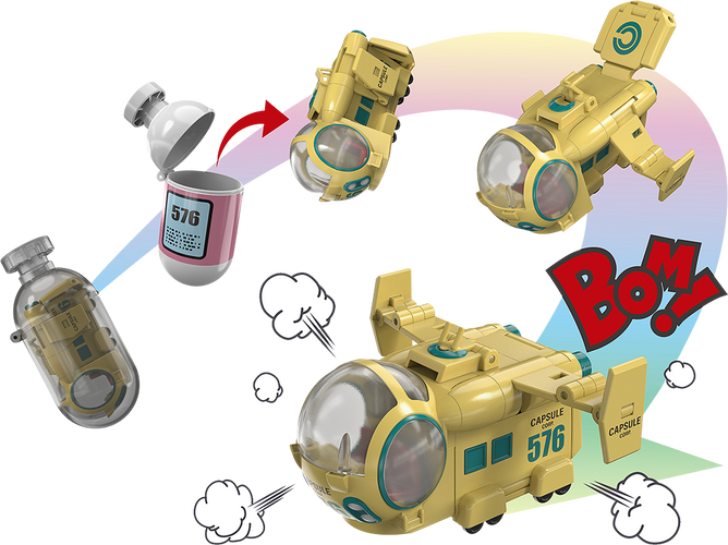 Changearts Hoipoi Capsule No.576 Bulma's Airplane (Dragon Ball Z) - Box image