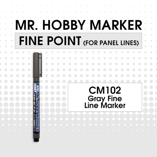 CM102 Gray Fine Line Marker