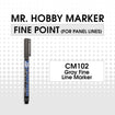 CM102 Gray Fine Line Marker 