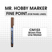 CM103 Brown Fine Line Marker 