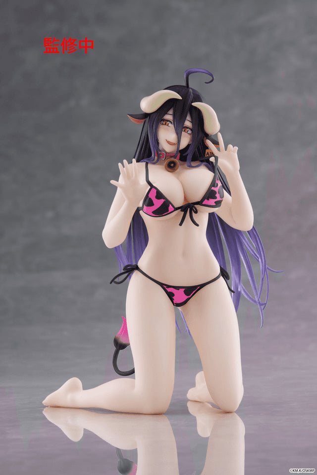 Desktop Cute Figure: Albedo Cow Print Swimsuit Renewal Ver. (Overlord)