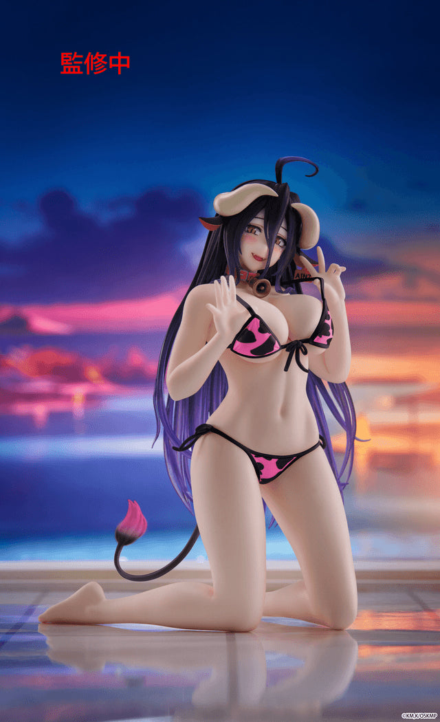 Desktop Cute Figure: Albedo Cow Print Swimsuit Renewal Ver. (Overlord)