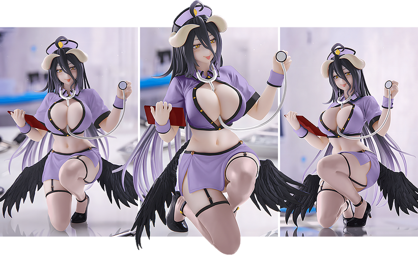 Desktop Cute Figure: Albedo Nurse Renewal Ver. (Overlord) - Box image