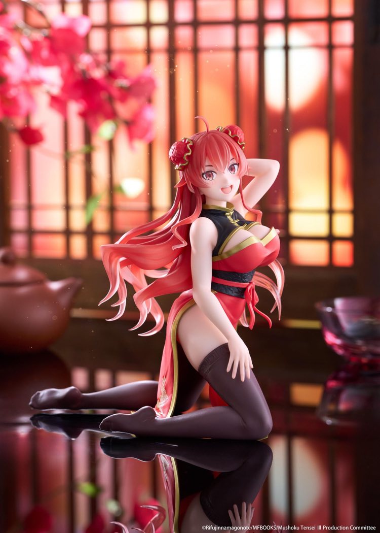 Desktop Cute Figure: Eris Greyrat Chinese Dress Ver. (Mushoku Tensei: Jobless Reincarnation)