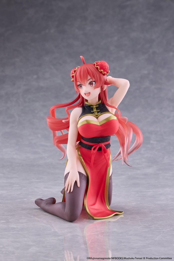 Desktop Cute Figure: Eris Greyrat Chinese Dress Ver. (Mushoku Tensei: Jobless Reincarnation)