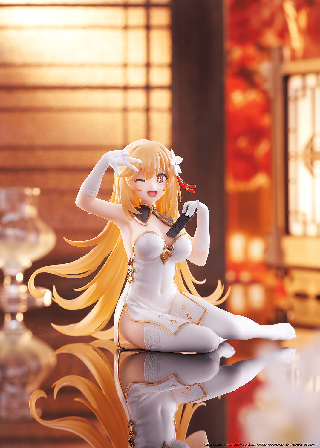 Desktop Cute Figure: Misaki Shokuho Chinese Dress Ver. (A Certain Scientific Railgun)