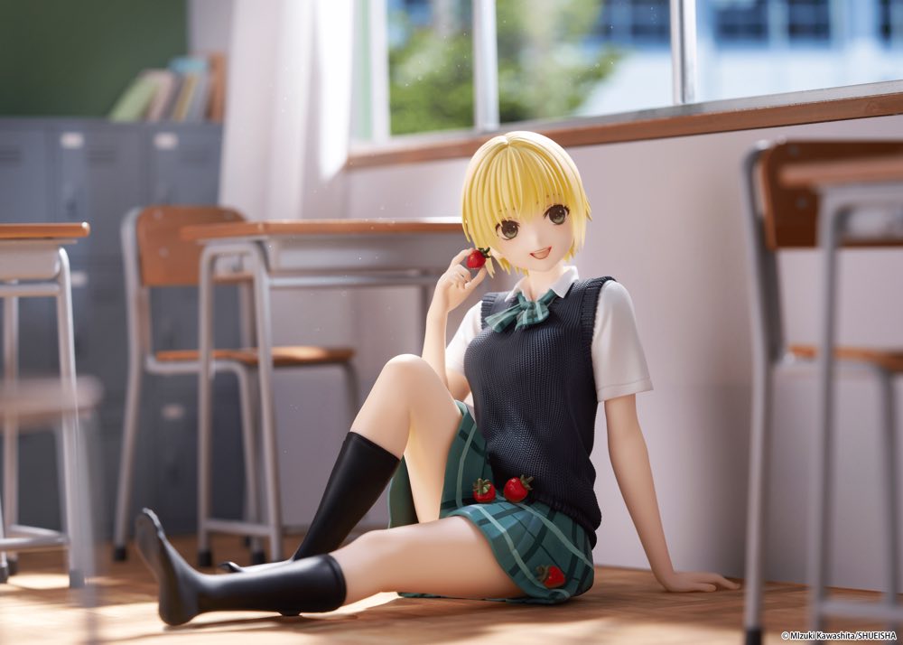 Desktop Cute Figure: Tsukasa Nishino School Uniform Ver. (Strawberry 100%)