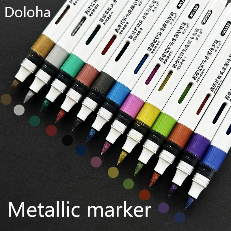 Doloha Metallic Acrylic Marker Set (36 Colors)