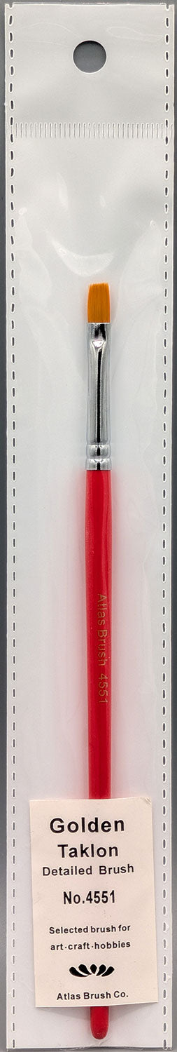 Golden Taklon Detail Flat Weathering Brush