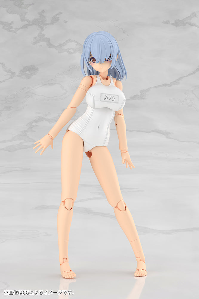 Frame Arms Girl FG201 Mizuki School Swimsuits White Ver.