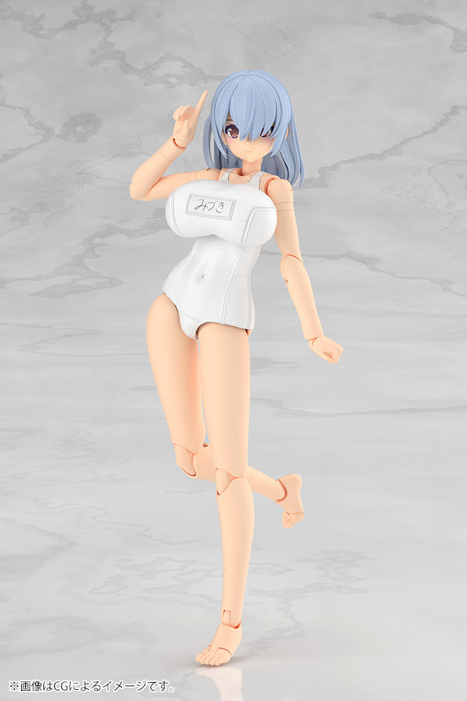 Frame Arms Girl FG201 Mizuki School Swimsuits White Ver.