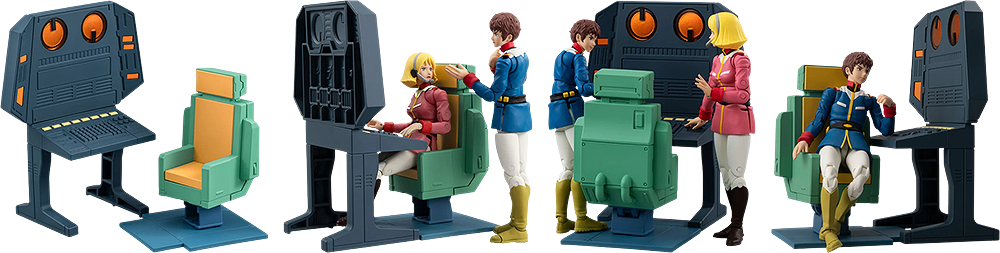 G.M.G. COLLECTION EX Mobile Suit Gundam White Base Bridge Radio Operator Desk (set with gift) - Box image