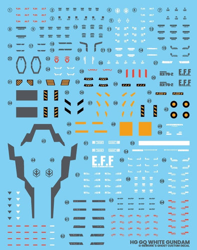 G-REWORK Decal H-GQ09 HG White Gundam - Box image
