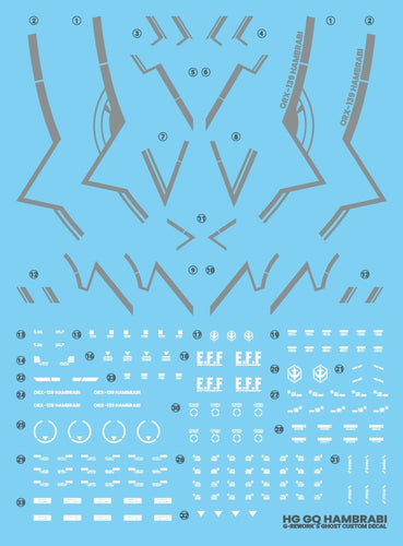 G-REWORK Decal H-GQ12 HG Hambrabi GQ Ver. - Box image