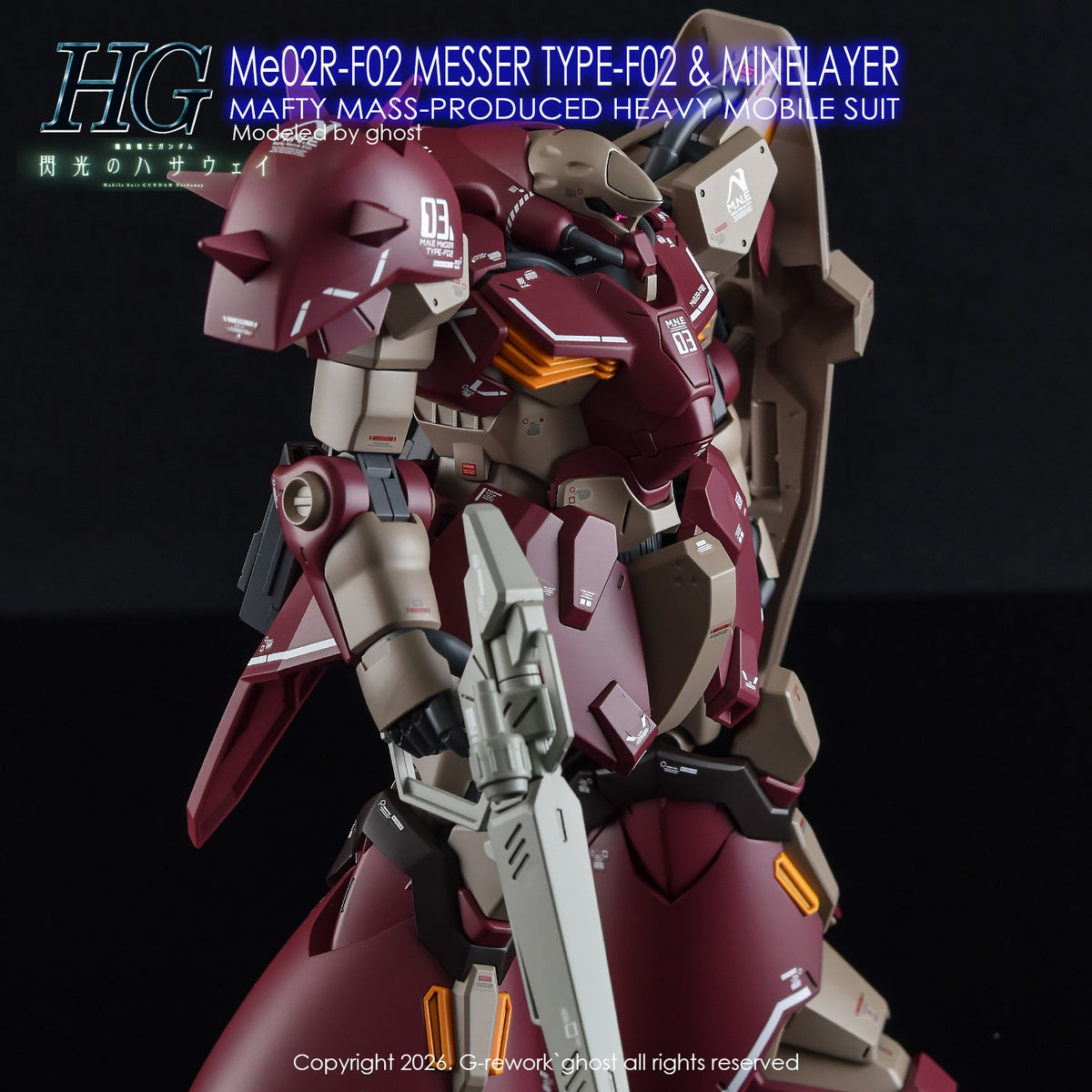 G-REWORK Decal HF02ML HGUC Messer Type-F02 Minelayer