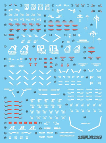 G-REWORK Decal HF02ML HGUC Messer Type-F02 Minelayer - Box image