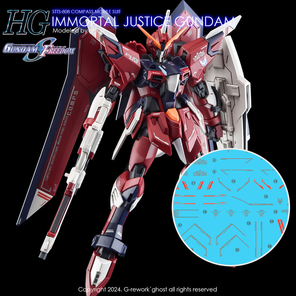 G-REWORK Decal HGCE Immortal Justice Gundam – GUNDAM PLANET