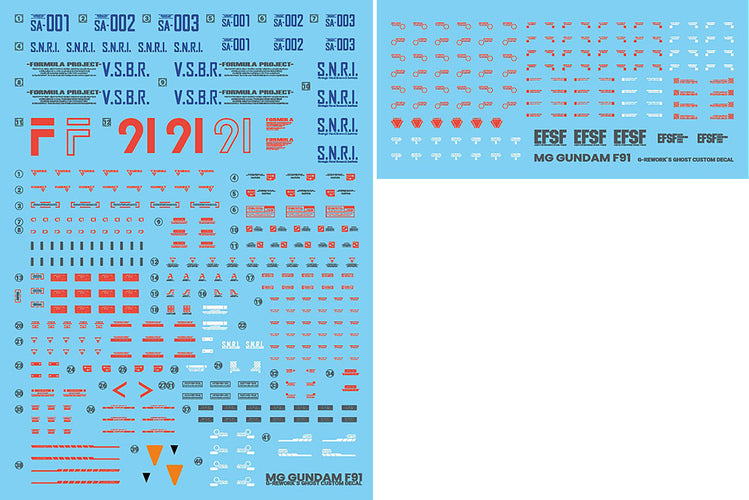 G-REWORK Decal M203 MG Gundam F91 Ver 2.0 - Box image