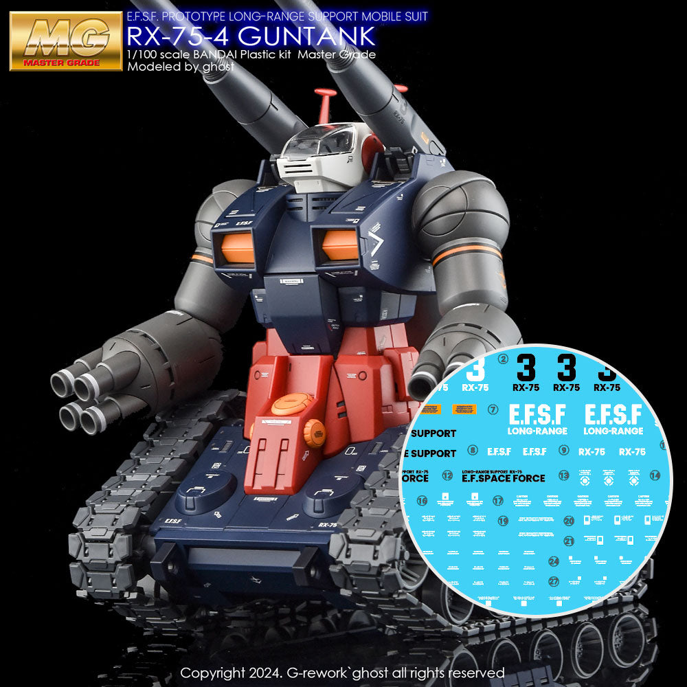 G-REWORK Decal MG Guntank – Gundam Planet