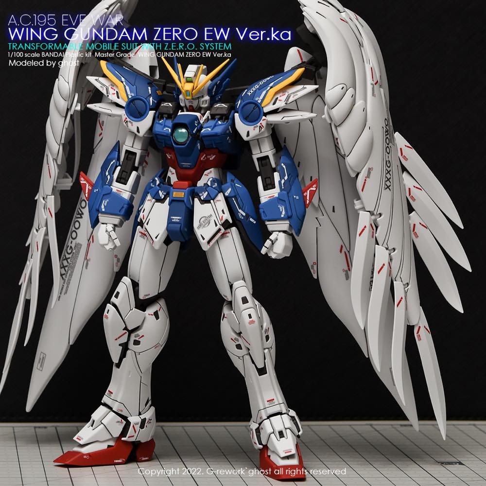 G-REWORK Decal MG Wing Gundam Zero Custom Ver.Ka (Decal v2.0) Water ...