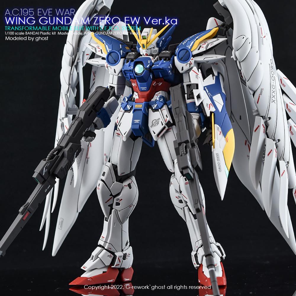 G-REWORK Decal MG Wing Gundam Zero Custom Ver.Ka (Decal v2.0) Water ...