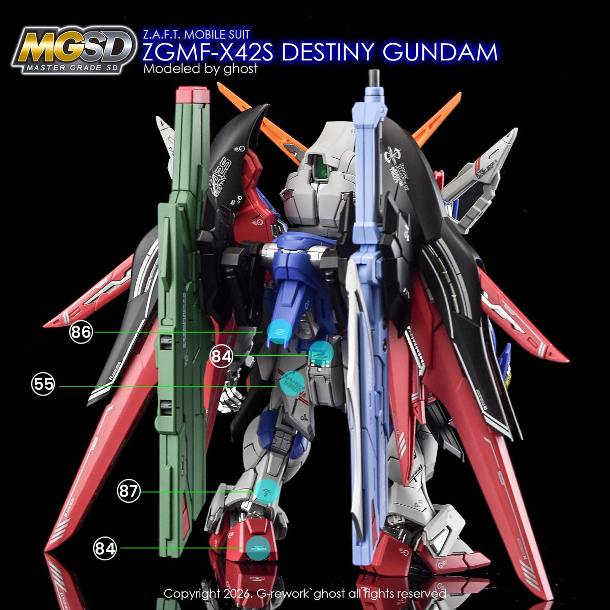 G-REWORK Decal MS05 MGSD Destiny Gundam