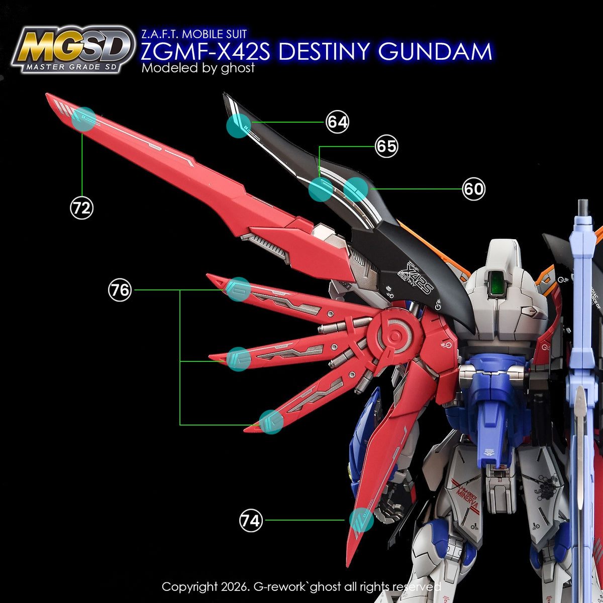 G-REWORK Decal MS05 MGSD Destiny Gundam