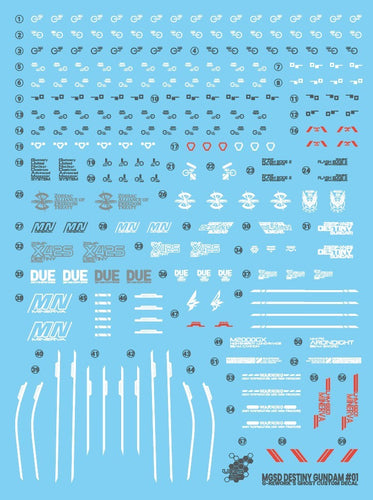 G-REWORK Decal MS05 MGSD Destiny Gundam - Box image