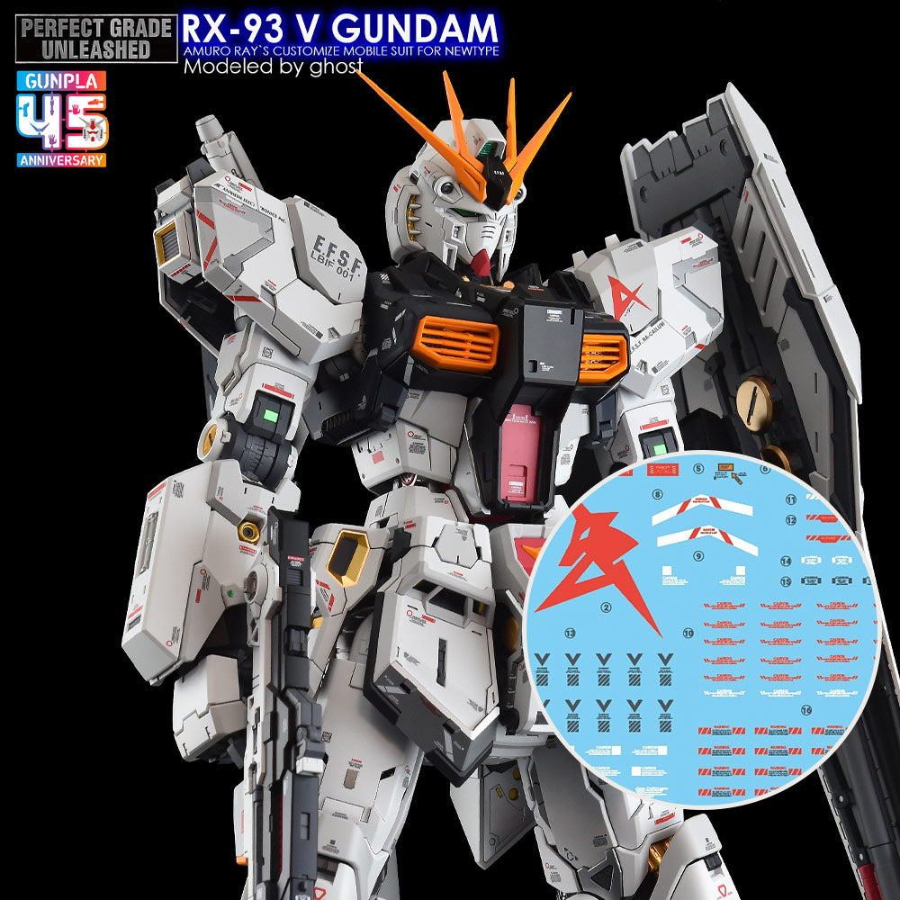 G-REWORK Waterslide Decal P20 PG Unleashed RX-93 Nu Gundam Base, Thumbnail